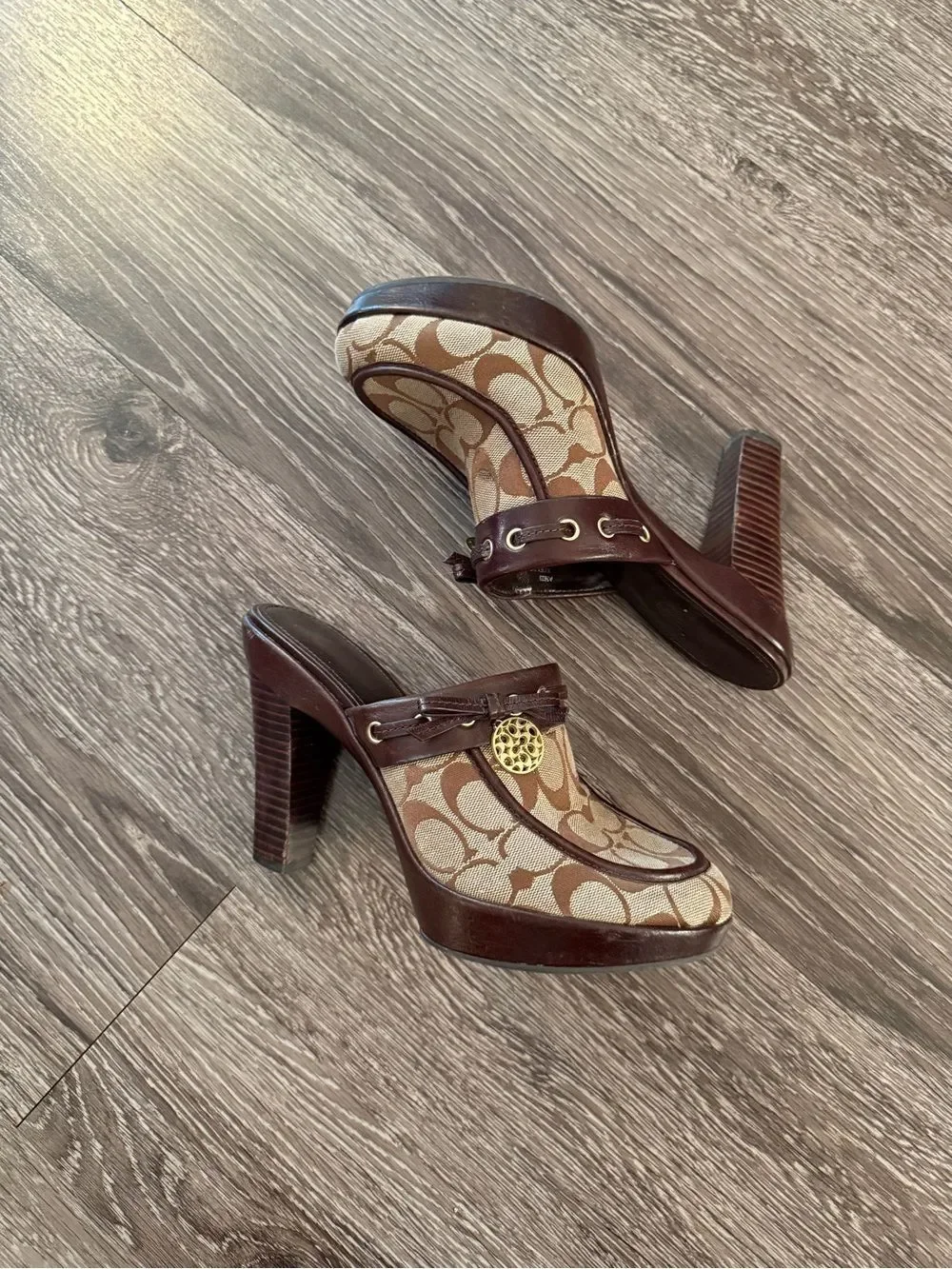 Coach Jodey Sig Heeled Mules
